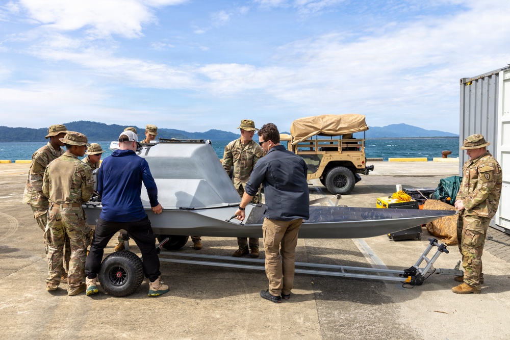 Army Deploys Autonomous USV Swarm to Escort Logistics Vessel in Philippine Waters