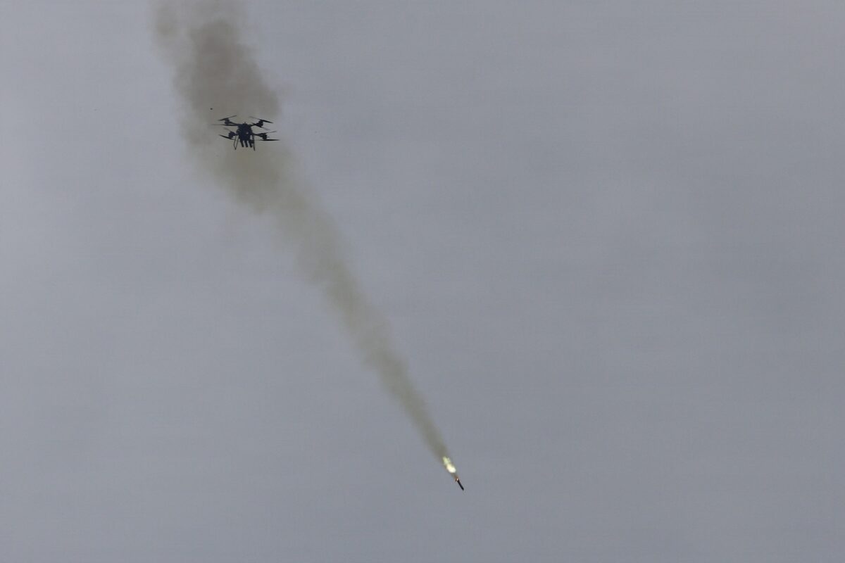BAE's TRV-150 Cargo Drone Fires Three APKWS Rockets at Attack Drones Without Reloading
