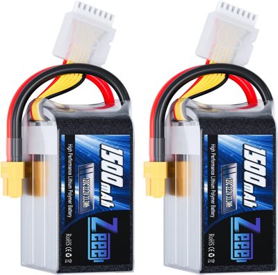 Zeee 6S 1500mAh 120C LiPo (2-pack)